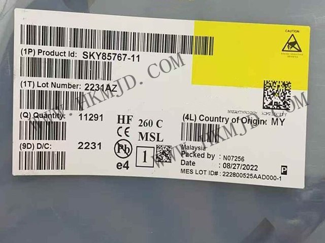 現(xiàn)貨供應(yīng)【SKY85767-11】高性能WiFi 6前端模塊（FEM），34.5dB高增益