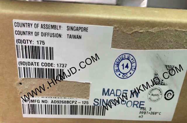 ADI AD9268BCPZ-125 一款雙通道、16位、125 MSPS模數(shù)轉(zhuǎn)換器(ADC)
