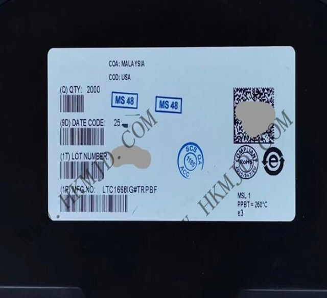 [出售] LTC1668IG (ADI) 16位，50Msps 差分電流輸出數(shù)模轉(zhuǎn)換器